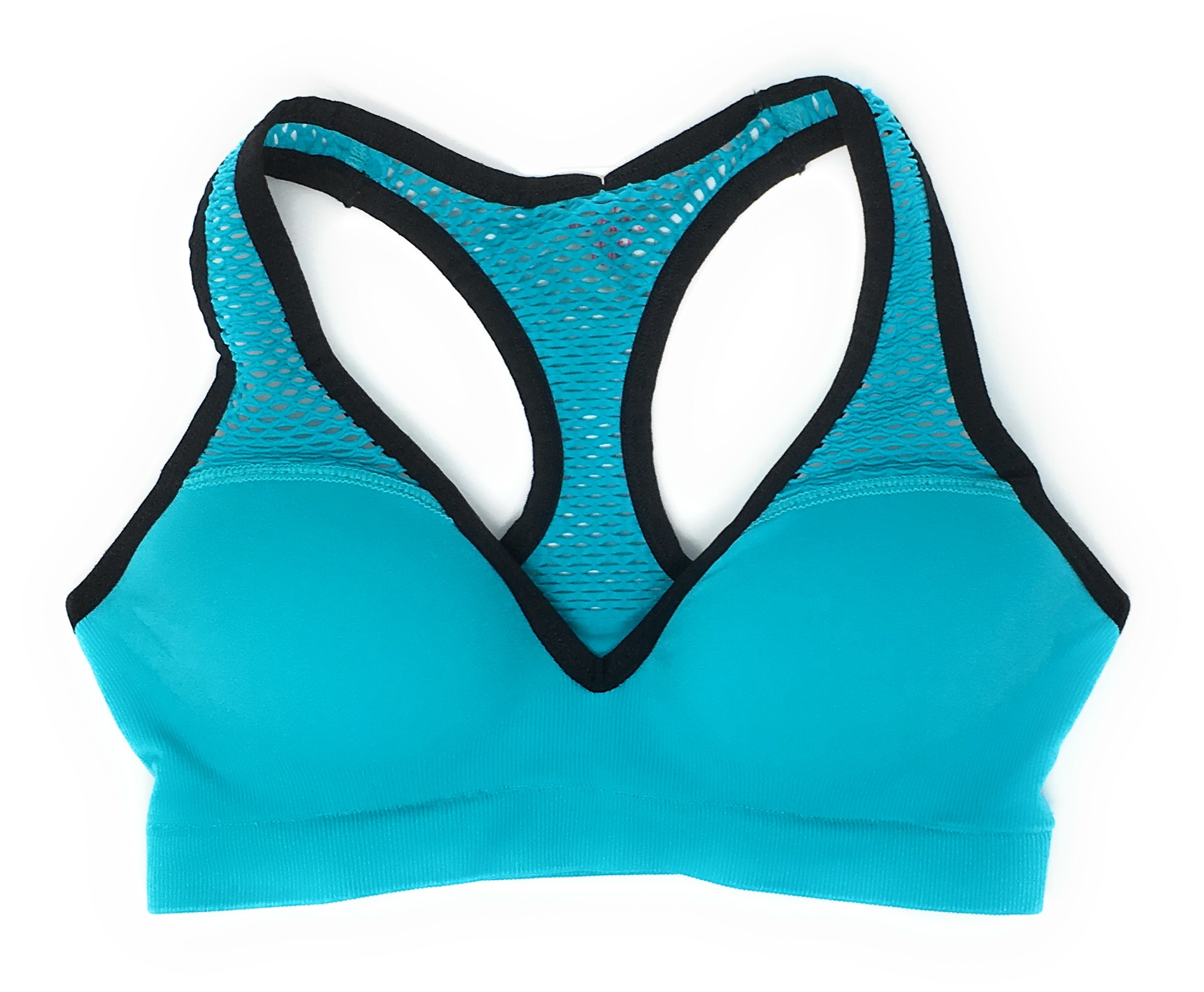 VICTORIA'S SECRET LOVE PINK SPORTS BRA PADDED PUSH UP YOGA FLORAL